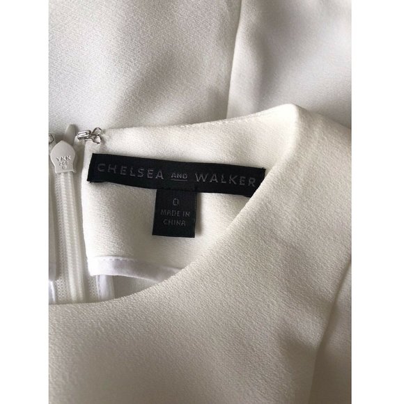 Chelsea & Walker White Draped Top Size 0 US XS - Picture 5 of 7